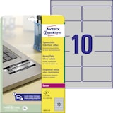thumbnail of Avery Zweckform L6012-20 Typenschild-Etiketten, 96 x 50,8 mm, 20 Bogen/200 Etiketten, silber