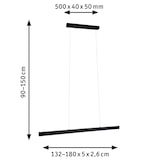 thumbnail of Paulmann LED Pendelleuchte Touchless Sensor Aptare   2700K 2050lm / 2050lm 2x16,5 / 16,5W Schwarz dimmbar 76989