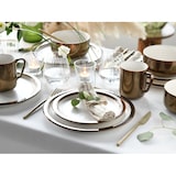 thumbnail of CreaTable Modern Industrial Weiss-gold Kombiservice 16-tlg Steinzeug