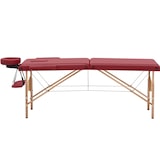 thumbnail of physa Massageliege klappbar - 2 Zonen - 185 x 60 x 62 - 86 cm - 220 kg - rot