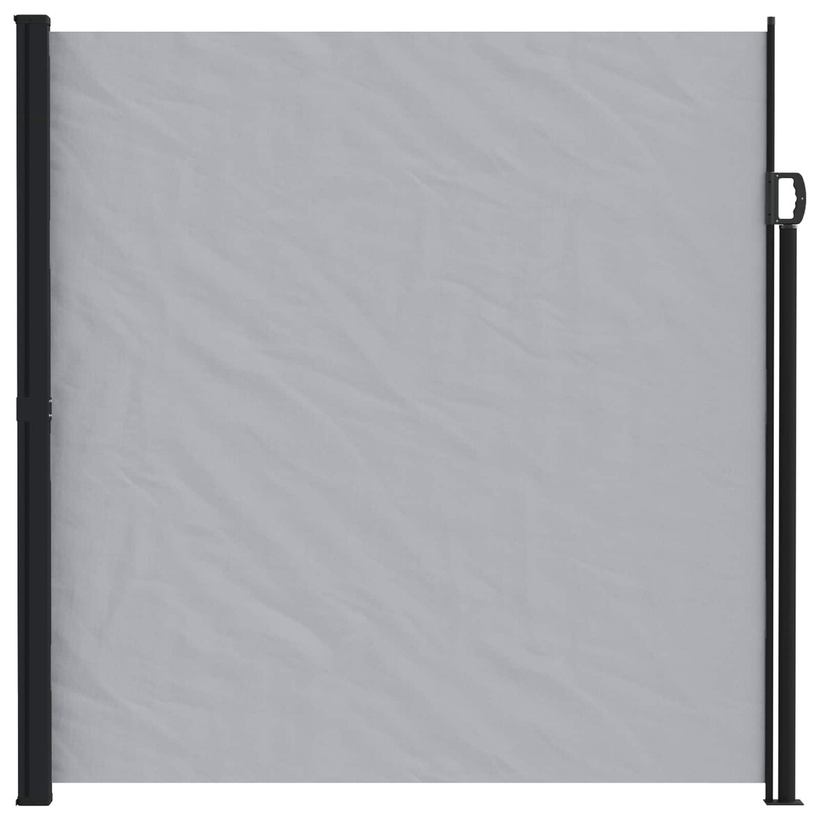 vidaXL Ausziehbares Seitenmarkise Grau 500 x 200 cm Polyester