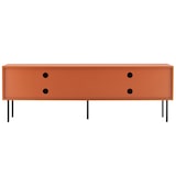 thumbnail of 2-deurs TV-meubel in staal en MDF, melamine afwerking, 150 cm, oranje