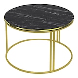 thumbnail of Helloshop26 - Mesa de centro redonda 50 x 80 cm mármore preto dourado 03_0008426