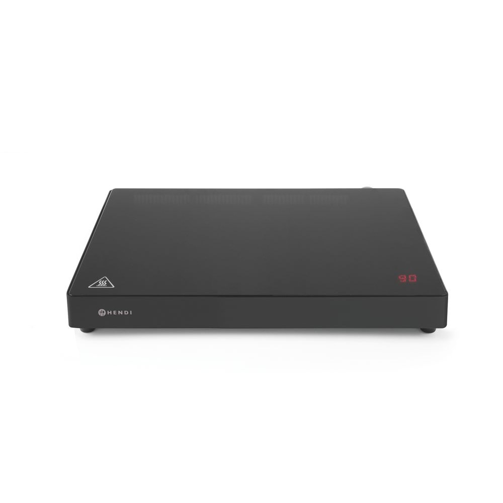 Línea de cocina con placa de inducción Hendi de 1000 W para buffet y catering