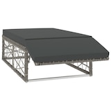 thumbnail of vidaXL 2-tlg. Garten-Lounge-Set mit Auflagen Poly Rattan Grau
