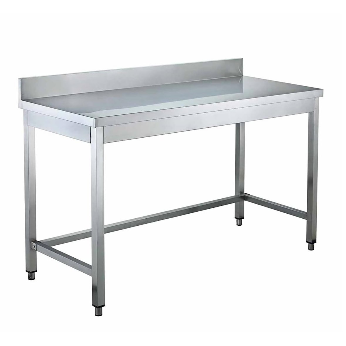Table de travail EASYLINE / accessible par le dessous avec rebord surélevé, 700 x 600 mm