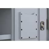 thumbnail of Lüllmann® Umweltschrank, 1 Tür, 4 Wannenböden, 1950 x 500 x 422 mm, lichtgrau