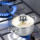 thumbnail of aro Olla baja para carne con tapadera, acero inoxidable,  Ø 16 cm, 1.5 L, inducción