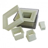 thumbnail of Schneider - Ausstechersatz Quadrat, gezackt 9-teilig, Material: Nylon, hitzebeständig bis +160°C