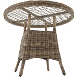 thumbnail of tectake Conjunto de ratán y aluminio lujoso compuesto de 4 sillones y mesa  Natural