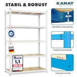 thumbnail of Schwerlastregal - Weiß - für Keller & Werkstatt - Gesamtlast: 875 kg-220 x 90 x 60 cm