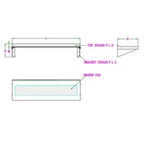 thumbnail of Combisteel Rfs Wandbord inklusive Konsolen aus Edelstahl AISI 430 1000x300x190mm