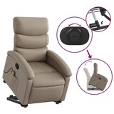 thumbnail of vidaXL Massagesessel mit Aufstehhilfe Cappuccino-Braun Kunstleder