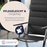 thumbnail of CASARIA® Alu Gartenstühle 2er Set Gepolstert 8-Fach Verstellbar Anthrazit