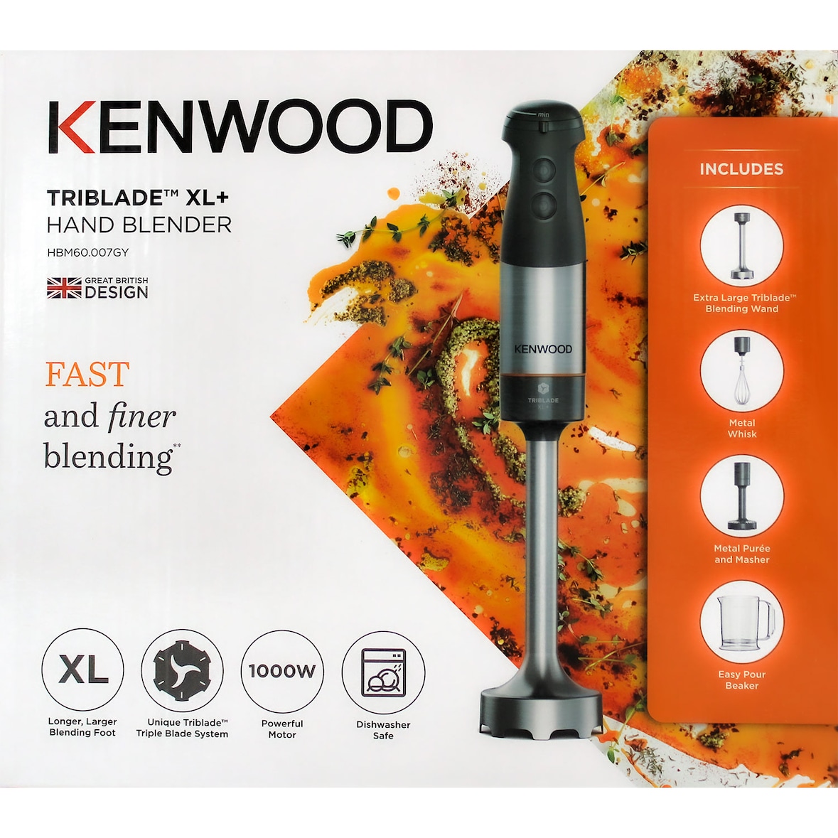 Kenwood HBM 60.007GY TribladeXL+ Stabmixer-Set