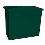 thumbnail of PROREGAL Wandbriefkasten Zamoran aus verzinktem Stahl mit Namensschild | HxBxT 34,5x39,2x20,5cm | Einwurföffnung 32x2cm | Grün