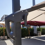 thumbnail of BLUES - Parasol de Jardín Excentrico 3x2 Orientable a 360°- Estructura de Aluminio Inclinable y Retráctil Brazo lateral  - Chimenea Cortaviento