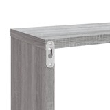 thumbnail of vidaXL Wandregale 2 Stk. Grau Sonoma 80x15x26,5 cm Holzwerkstoff