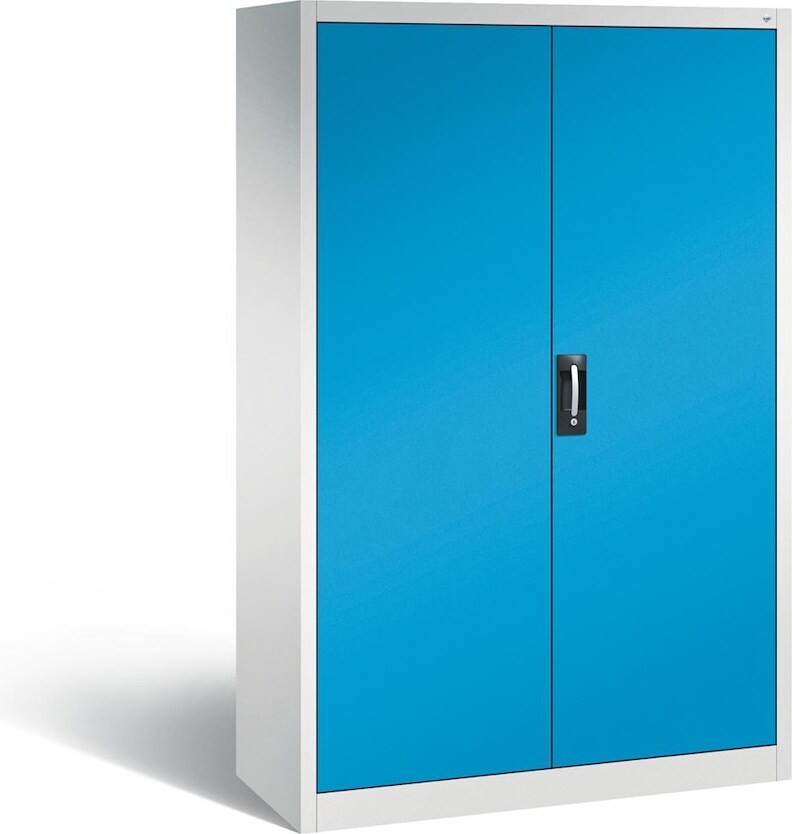 C+P Werkstattschrank | HxBxT 195x120x50cm | Lichtgrau/Lichtblau von PROREGAL