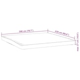 thumbnail of vidaXL Matrasbeschermer waterdicht 200x220 cm wit