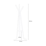 thumbnail of Appendiabiti da terra design nordico legno ingresso salotto Nordstrand - Rosso-AT1018R