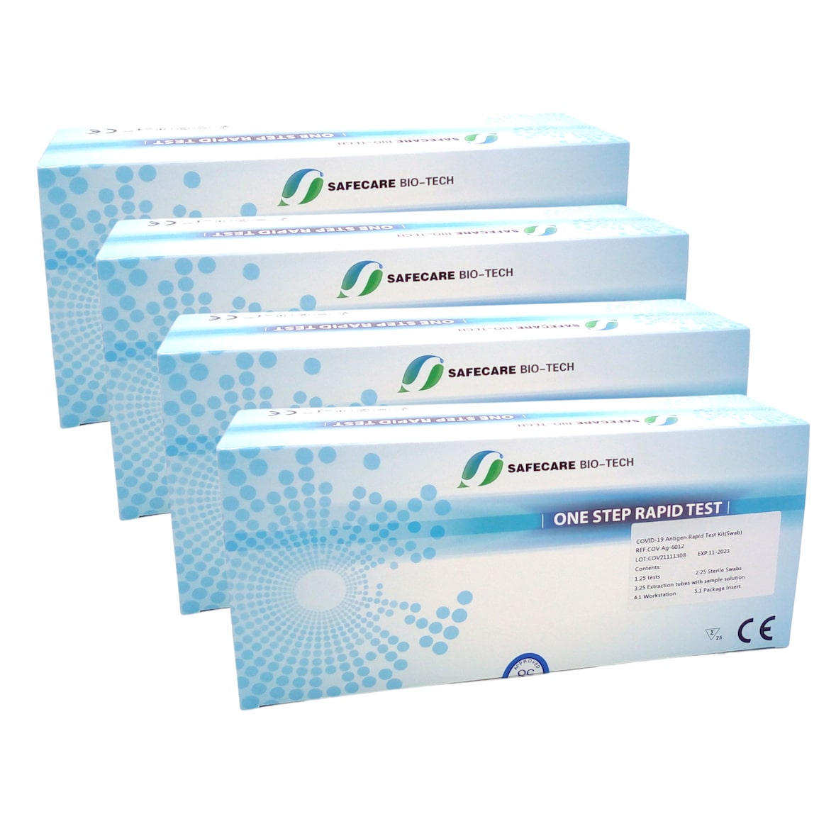 4x 25er Safecare Bio-Tech Covid-19 Antigen Rapid Schnelltest Corona Antigentest