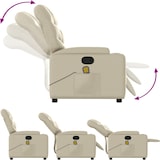 thumbnail of vidaXL Massagesessel mit Relaxfunktion, Kunstleder, Creme