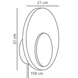 thumbnail of Applique murale MARSI  Métal Blanc, H.21 - IP20 - LED Module / Intérieur