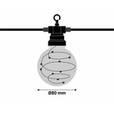 thumbnail of Guirlande style guinguette vintage 5M 10 globes G80 fil lumineux micro led Blanc chaud 31V  Lotti