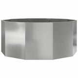 thumbnail of vidaXL Pflanzkübel Silber 120 x 120 x 50 cm Verzinkter Stahl