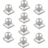 thumbnail of 10x Pfostenkappe verzinkt  91 mm Kugel Abdeckkappe für Pfosten 9 x 9 cm
