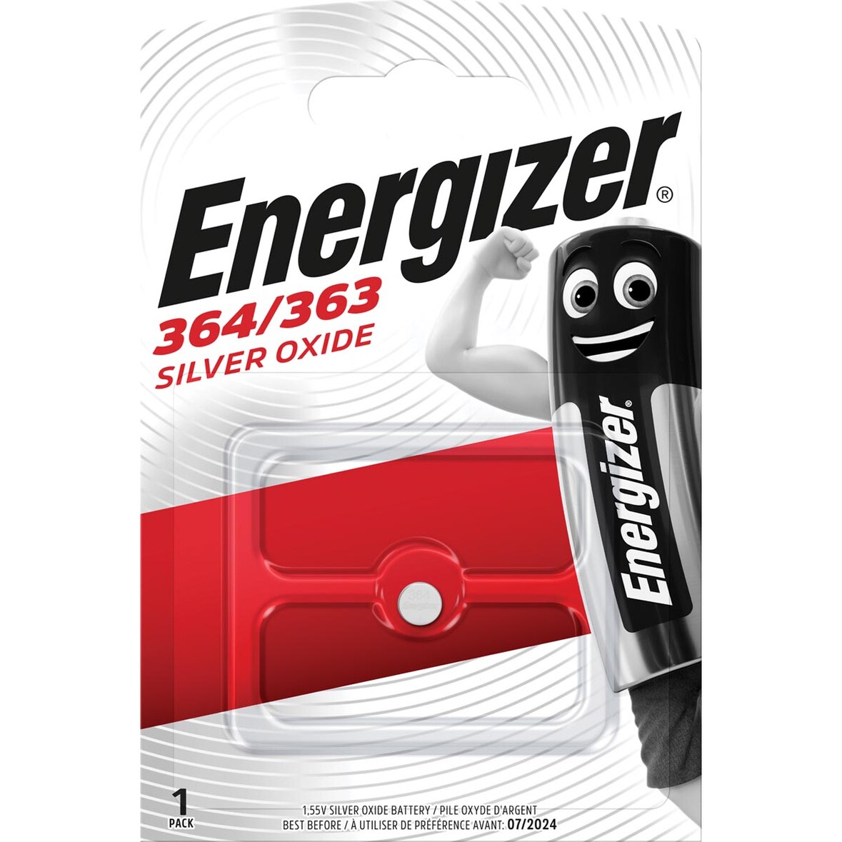 Energizer Knopfzelle 364/363 E300783002 Silberoxid