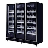 thumbnail of Romux® Armario Expositor Refrigerado MD 3 Puertas de Cristal Negro con Luz Led 1500 Litros Ventilado | Frigorifico Profesional para Bebidas