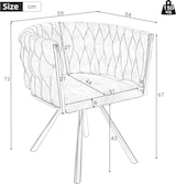 thumbnail of Drehbare Esszimmerstühle 6er-Set Samt Grau mit 360°-Funktion Metallgestell