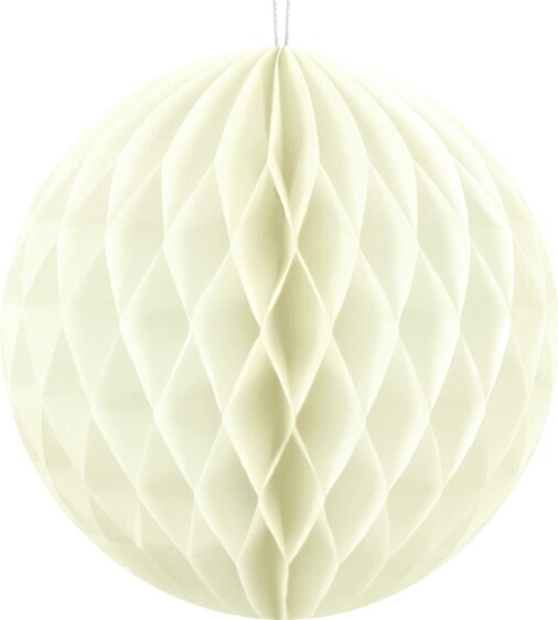 Wabenball elfenbein 10 cm