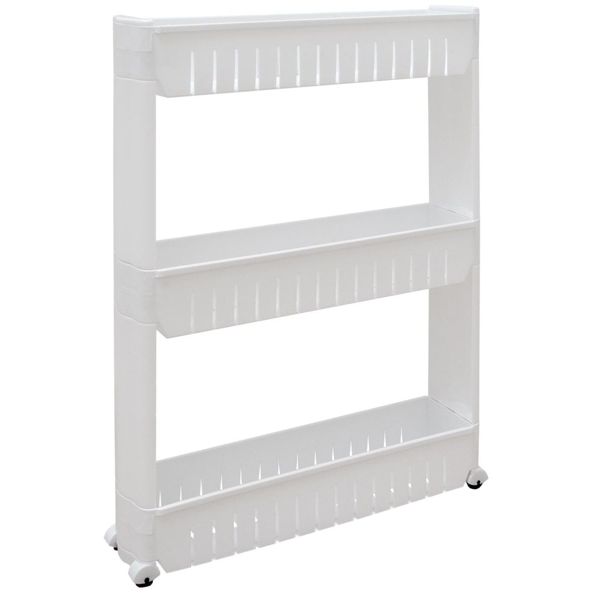 Nischenregal 12,5cm schmal Nischenwagen Rollregal klein Küchen-Regal Standregal