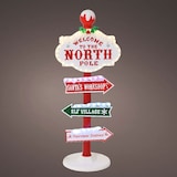 thumbnail of WellHome - Decoración Navideña Letrero Exterior Polo Norte con LED H.95cm