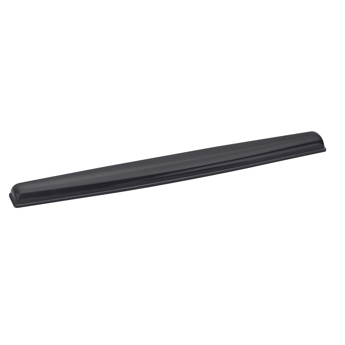 Fellowes Reposamuñecas de teclado Fellowes Gel Crystal™, fabricado en gel, apoyo para las muñecas cuando usa el teclado, color negro