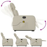 thumbnail of vidaXL Massagesessel mit Aufstehhilfe Elektrisch Creme Kunstleder