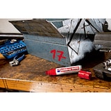 thumbnail of Marcador 800 cuña 4-12mm azul recargable con edding T 25