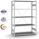 thumbnail of PROREGAL Profi-Lagerregal Stecksystem | Grundregal/Grundfeld | HxBxT 200x130x60cm | Fachlast 110kg | Verzinkt