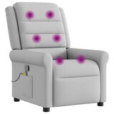 thumbnail of vidaXL Massagesessel Wolkengrau Stoff