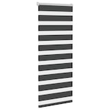 thumbnail of vidaXL Doppelrollo Schwarz 65x150 cm Stoffbreite 60,9 cm Polyester