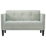 thumbnail of vidaXL Zweisitzer-Sofa Hellgrau 111 cm Samt