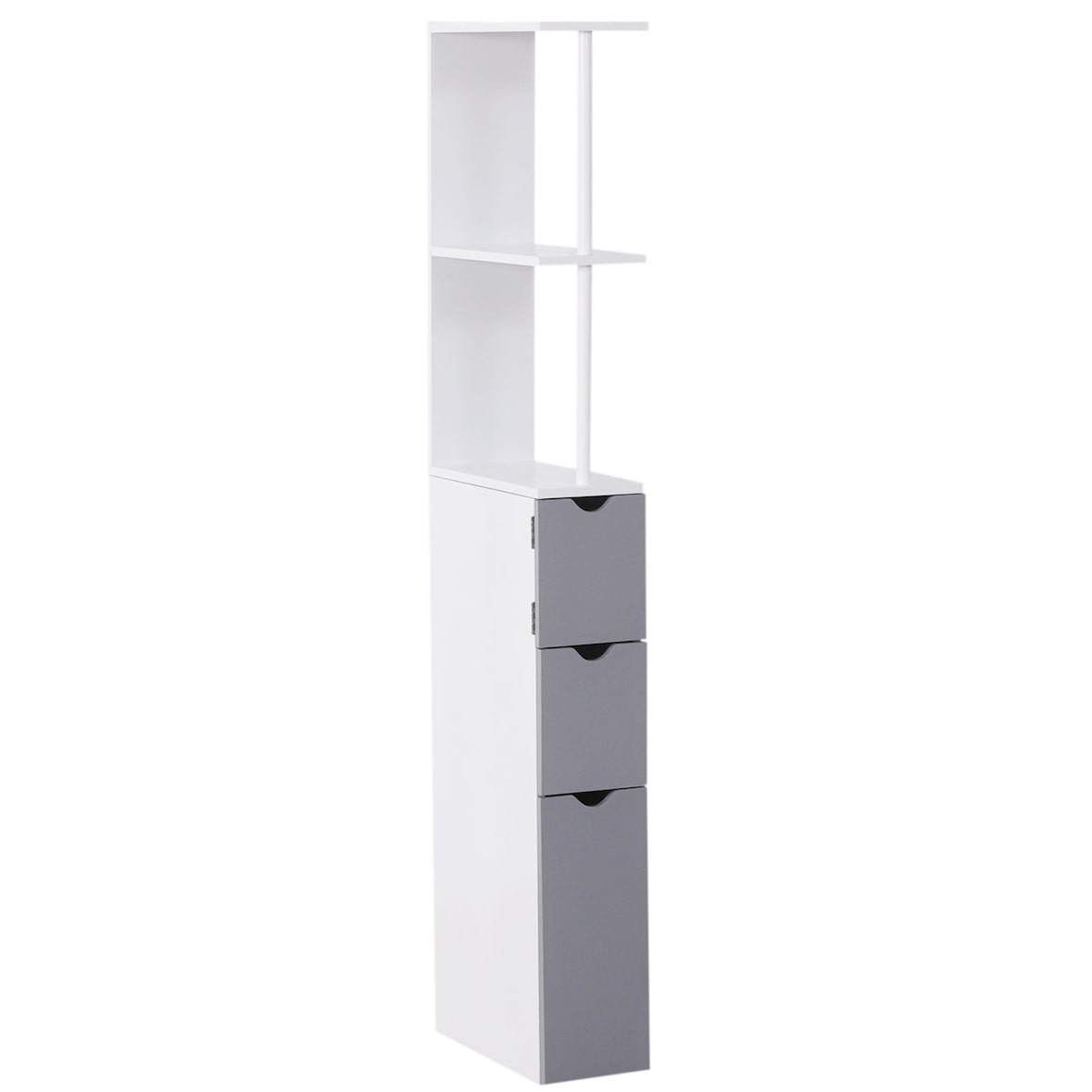 HOMCOM Mobile Bagno a Colonna con Ripiani Cassetti Armadietto Legno
