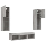 thumbnail of Helloshop26 - Multimedia-TV-Möbel TV-Regal Sideboard TV-Schrank Esszimmer Wohnzimmer Schlafzimmer mit LED-Beleuchtung 5-teilig 02_0029422