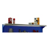 thumbnail of PROREGAL Etabli BUFFALO avec paroi à outils et étagère | HxLxP 84x90x61cm | Capacité de charge 400kg | Bleu