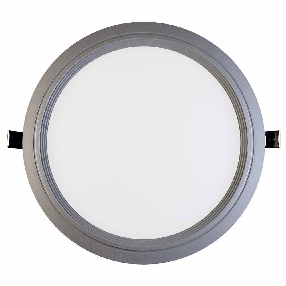 Downlight LED Ultraslim Empotrable Redondo 15W 1100lm Ø20,5cm 4000K Aluminio 1Primer Leader