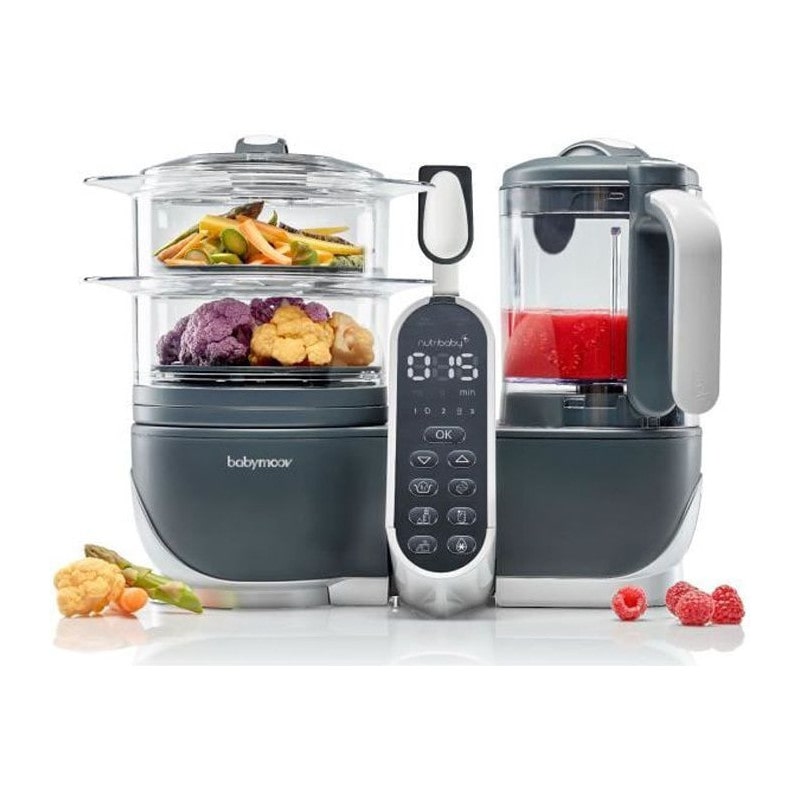 Babymoov Robot Cuisine Bebe Nutribaby + Industrial Grey