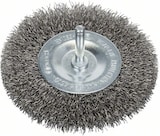 thumbnail of Scheibenbürste, gewellt, rostfrei, 100 mm, 0,3 mm, 10 mm, 4500 U/ min